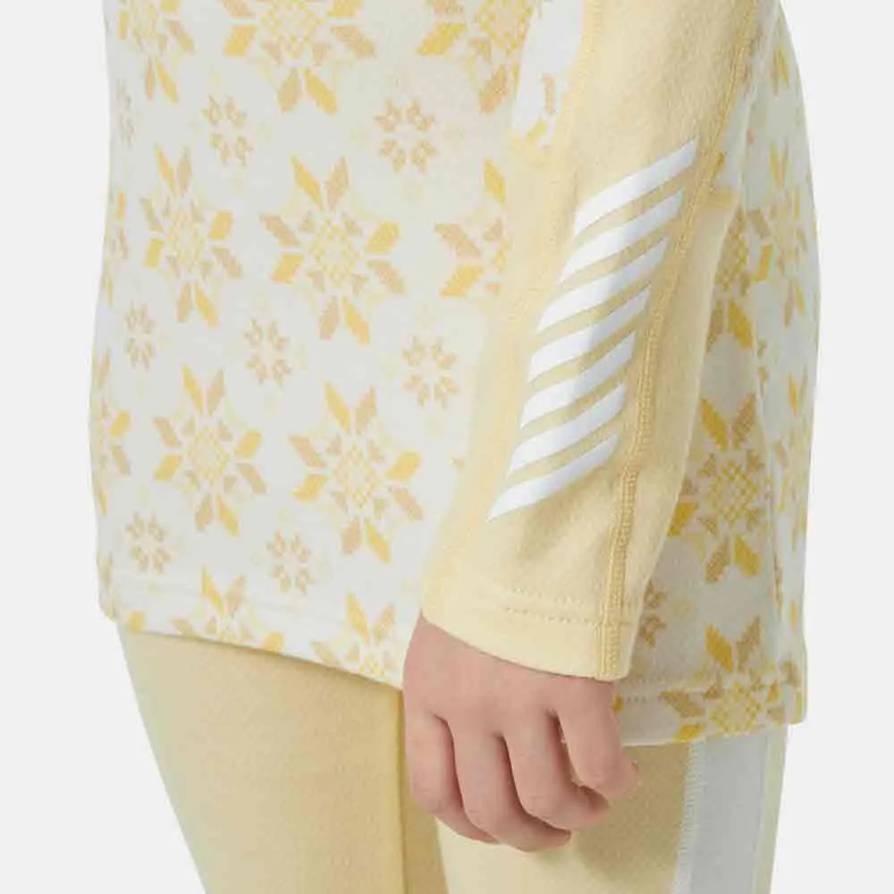 Купить Helly hansen 48179_367-152 Набор базовых слоев Graphic Lifa Merino Youth Yellow Cream 60x40x40 11-12 Years 7ft.ru в интернет магазине Семь Футов