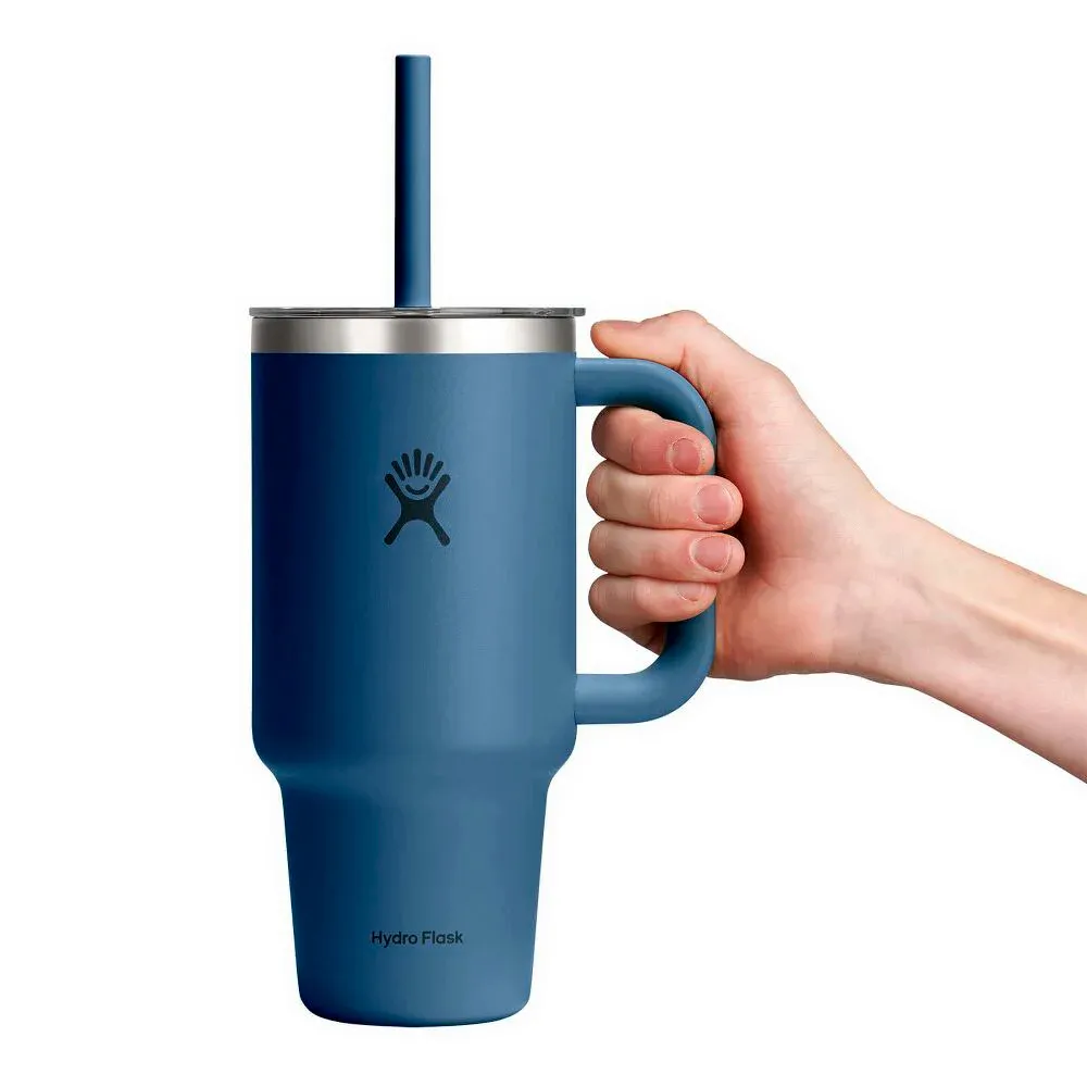 Купить Hydro flask tt32pscc384 термокружка Travel Tumbler Clear-32 Oz Harbor Blue 20x10x10 7ft.ru в интернет магазине Семь Футов