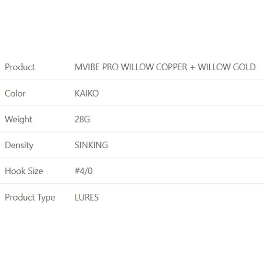 Купить Westin P248-1105-028-UNIT Spinnerbait Mvibe Pro Willow Copper Willow Gold 4/0 28g Желтый Kaiko 7ft.ru в интернет магазине Семь Футов