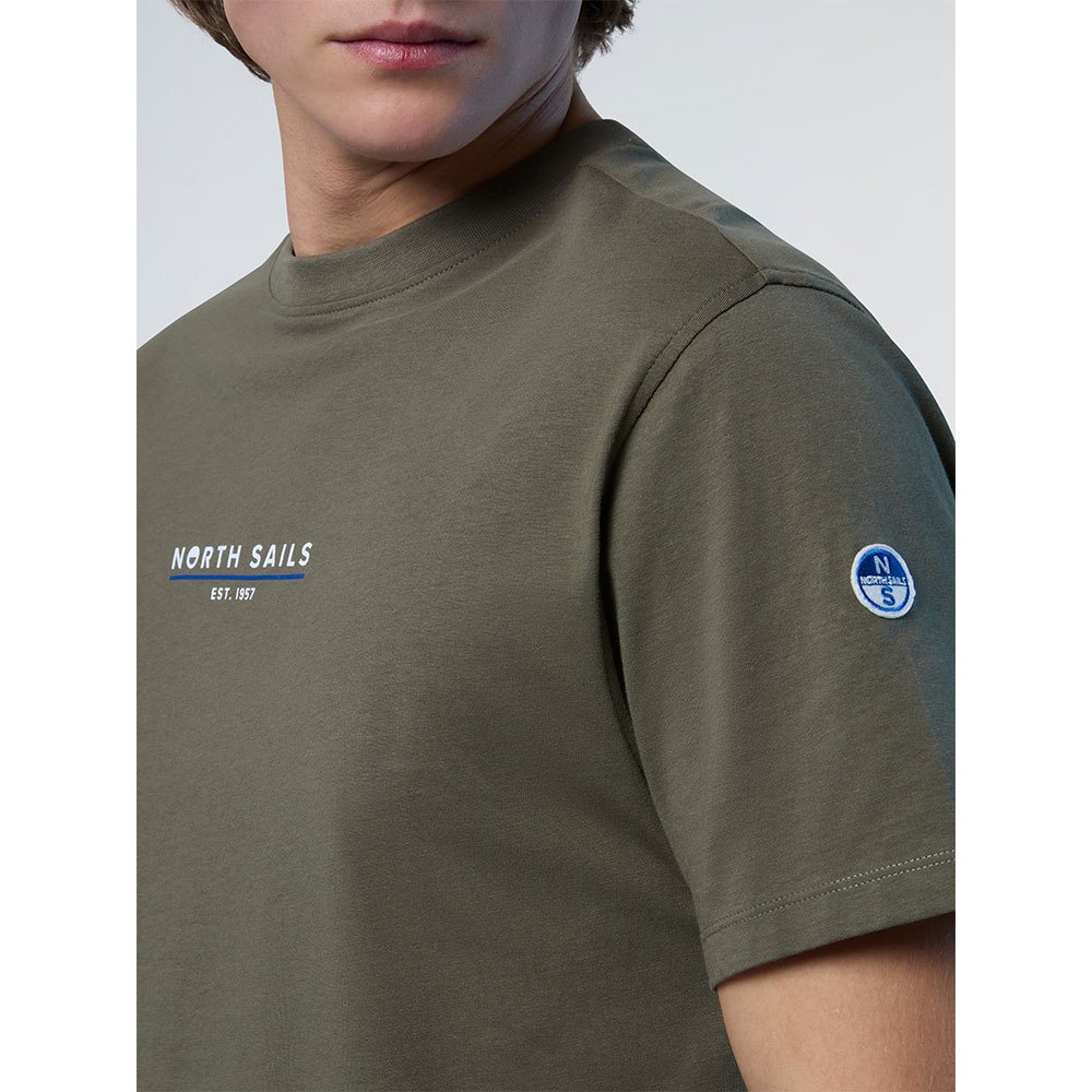 Купить North sails 692974-0441-XS Футболка с коротким рукавом Comfort Fit Зеленый Dusty Olive XS 7ft.ru в интернет магазине Семь Футов