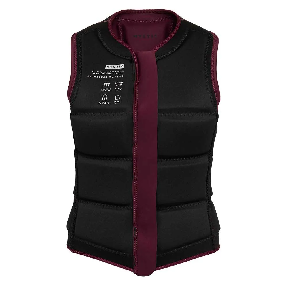 Купить Mystic 35005.240246-322-l Женский защитный жилет Star fzip wake Oxblood Red 30x21x6 7ft.ru в интернет магазине Семь Футов