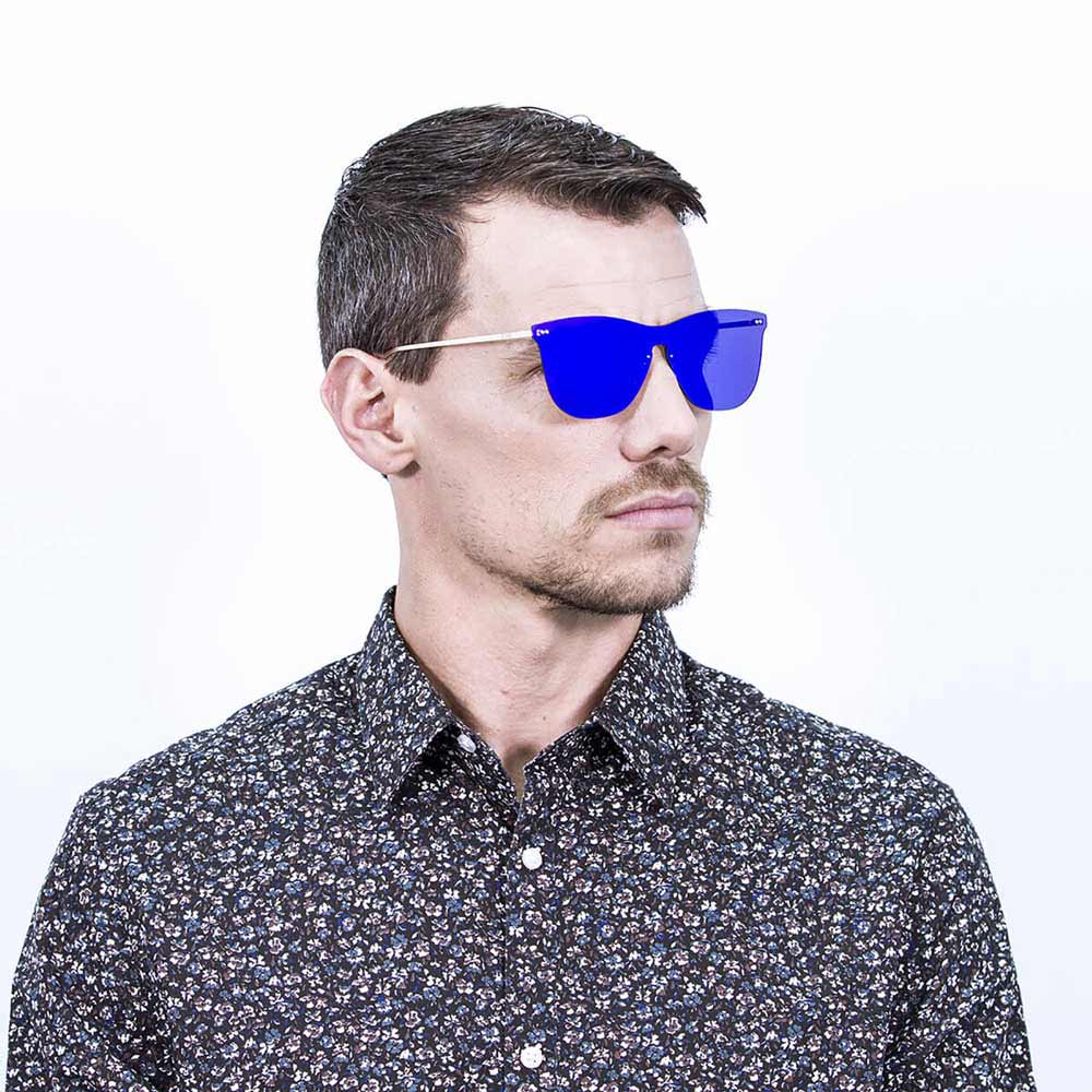 Купить Ocean sunglasses 23.2 поляризованные солнцезащитные очки Genova Space Flat Dark Revo Blue Metal Gold Temple/CAT3 7ft.ru в интернет магазине Семь Футов