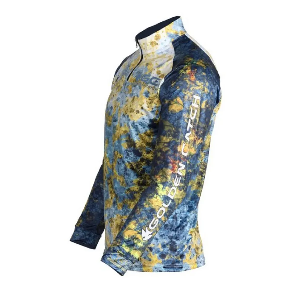 Купить Golden catch 2639064 Свитшот с УФ-защитой Fire CM104 Green / Blue / White / Grey 30x25x5 2XL 7ft.ru в интернет магазине Семь Футов
