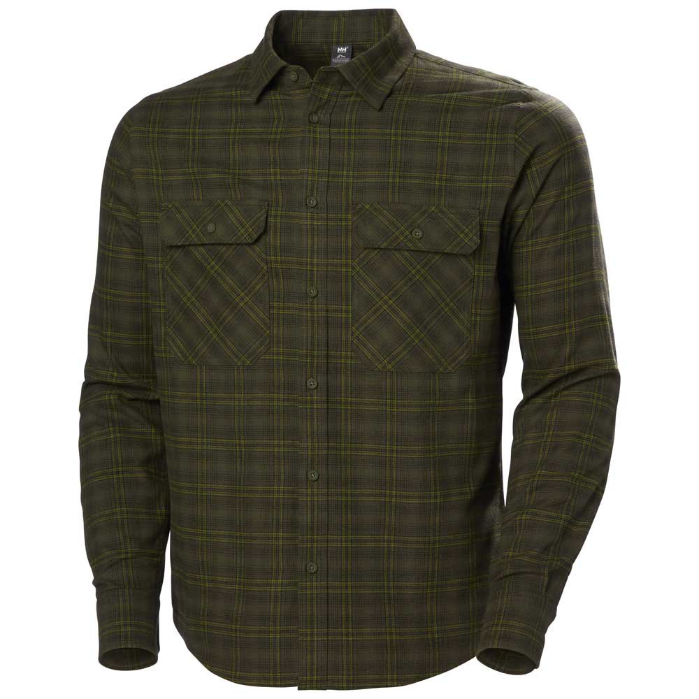 Купить Helly hansen 62731_431-L Футболка Lokka Organic Flannel Зеленый Utility Green Classic Plai L 7ft.ru в интернет магазине Семь Футов