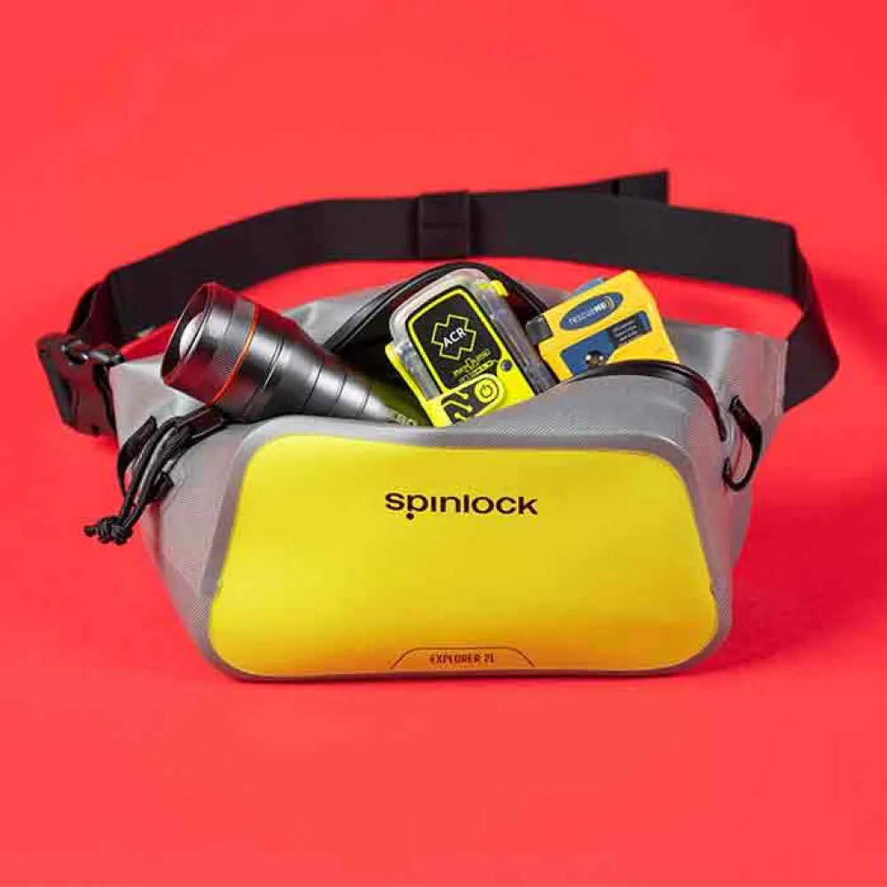 Купить Spinlock dw-pbw/2cy поясная сумка 2L WP Grey / Citrus Yellow 10x10x10 7ft.ru в интернет магазине Семь Футов
