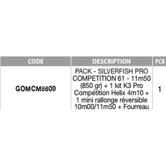 Купить Garbolino GOMCM8609 PM Silverfish Pro Competition 61 Удочка Переворота  Black 11.50 m 7ft.ru в интернет магазине Семь Футов