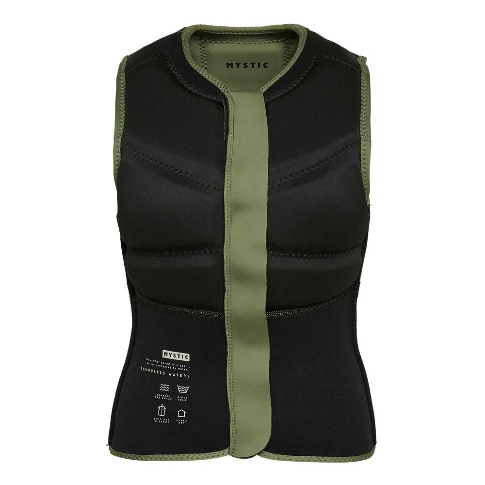 Купить Mystic 35005.230232-640-s Женский защитный жилет Star fzip Olive Green 30x21x6 7ft.ru в интернет магазине Семь Футов