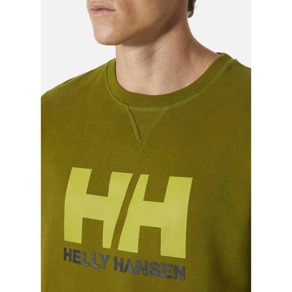 Купить Helly hansen R-19829567-34000_461-L Толстовка Logo отремонтированы Зеленый Olive Green L 7ft.ru в интернет магазине Семь Футов