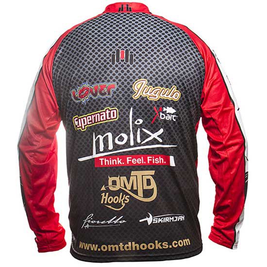 Купить Molix PSPTLS-BK-4XL Футболка с длинным рукавом Pro Tournament Красный Black 4XL 7ft.ru в интернет магазине Семь Футов