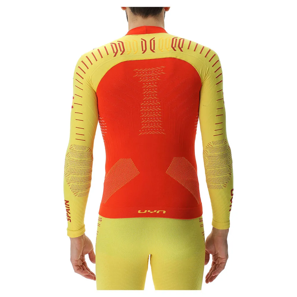 Купить UYN U100410-T046-L/XL Базовый слой с длинным рукавом Natyon 3.0 Spain Оранжевый Yellow / Red L-XL 7ft.ru в интернет магазине Семь Футов