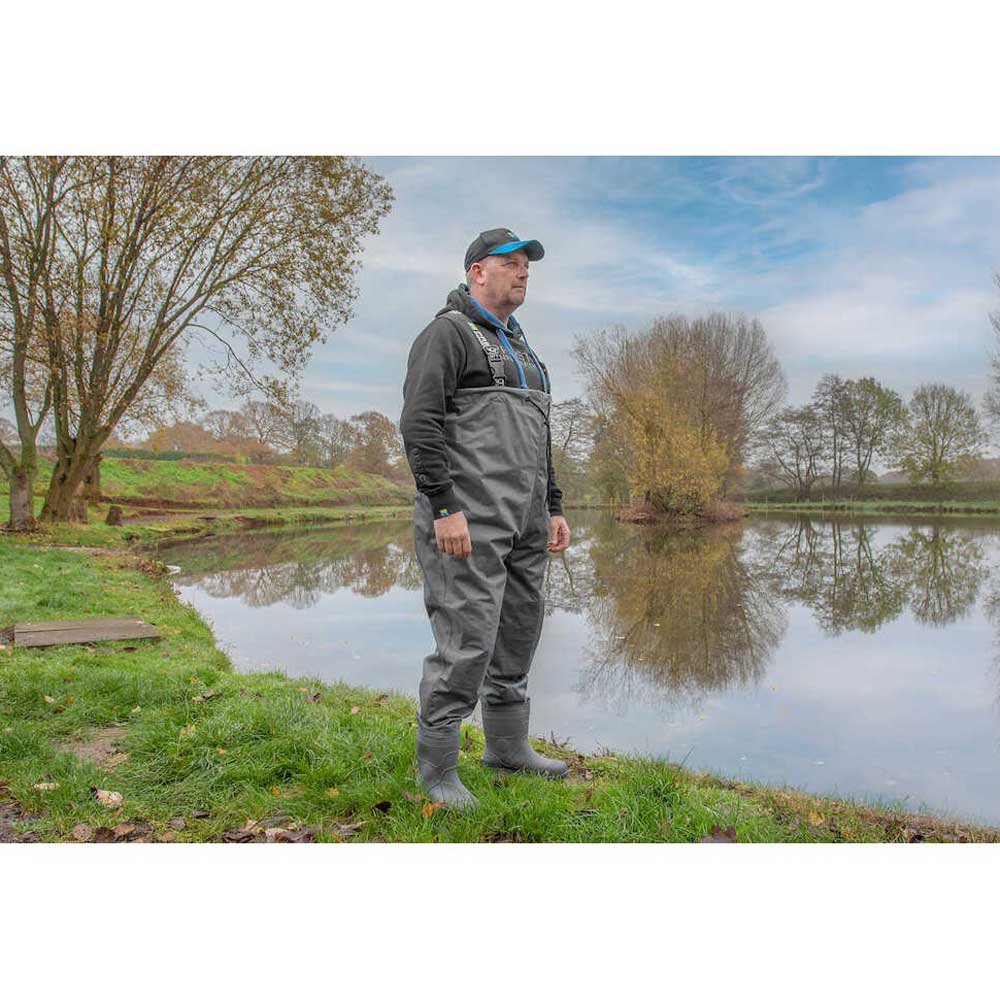 Купить Preston innovations P0200400 Heavy Duty Chest Wader  Grey EU 43 7ft.ru в интернет магазине Семь Футов