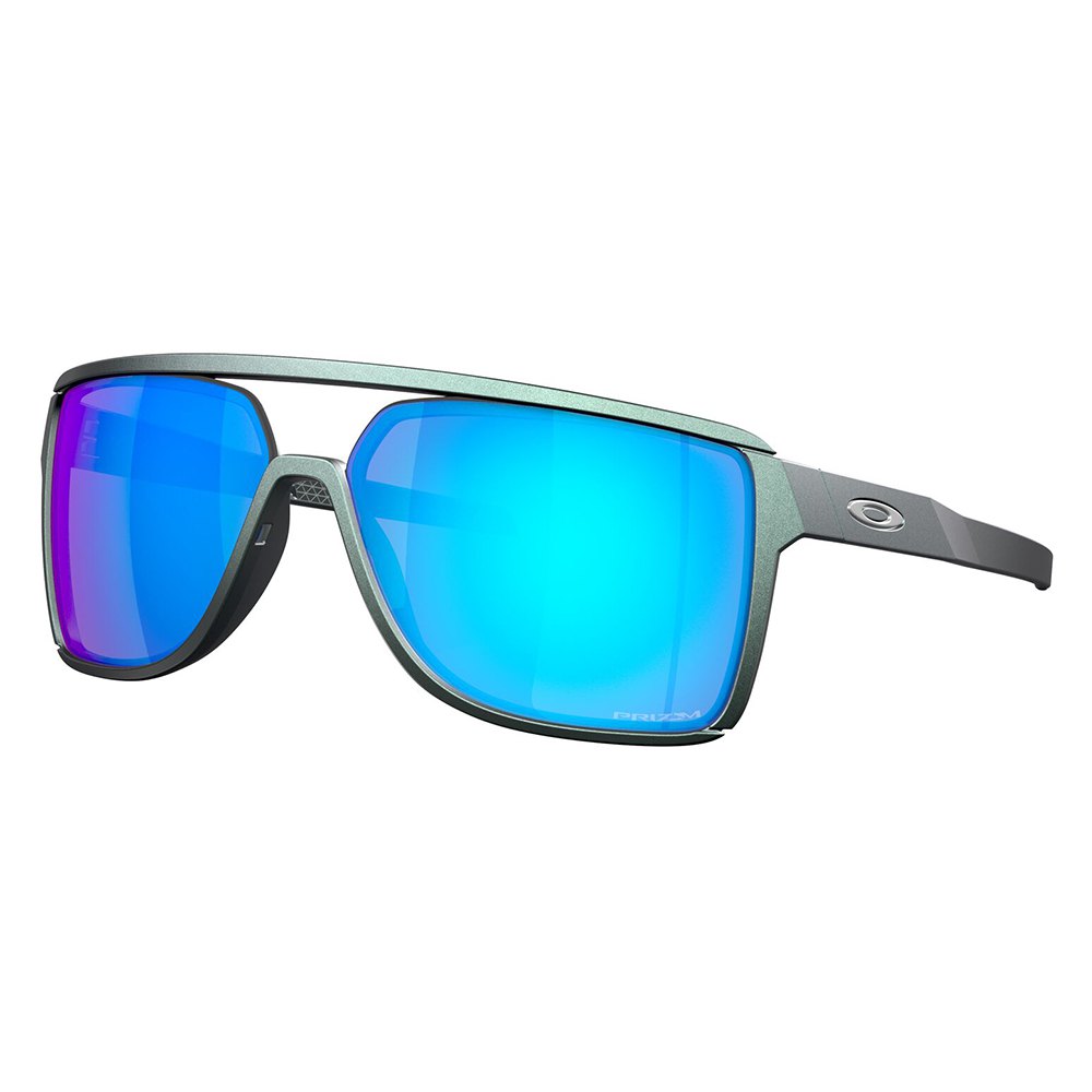 Купить Oakley OO9147-1363 Солнцезащитные очки Castel  Matte Silver / Blue Colorshift Prizm Sapphire/CAT3 7ft.ru в интернет магазине Семь Футов