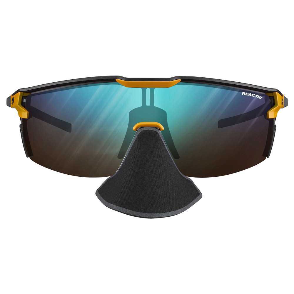 Купить Julbo J5473615 Ultimate Cover Солнцезащитные очки фотохромные поляризованные Yellow / Black Reactiv Performance/CAT2-4 7ft.ru в интернет магазине Семь Футов