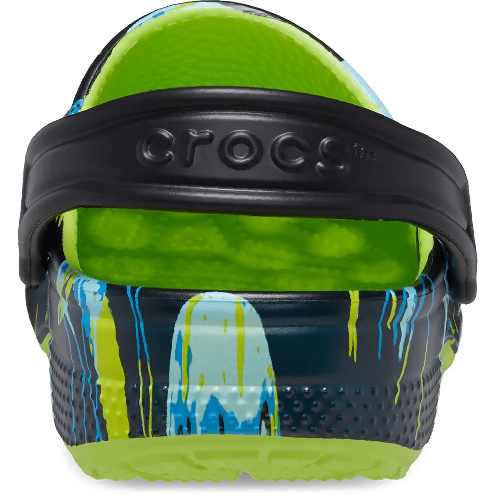 Купить Crocs 208456-3uf-c4 Деревянные башмаки Classic Meta Scape Limeade / Multi 35x25x15 EU 19 7ft.ru в интернет магазине Семь Футов
