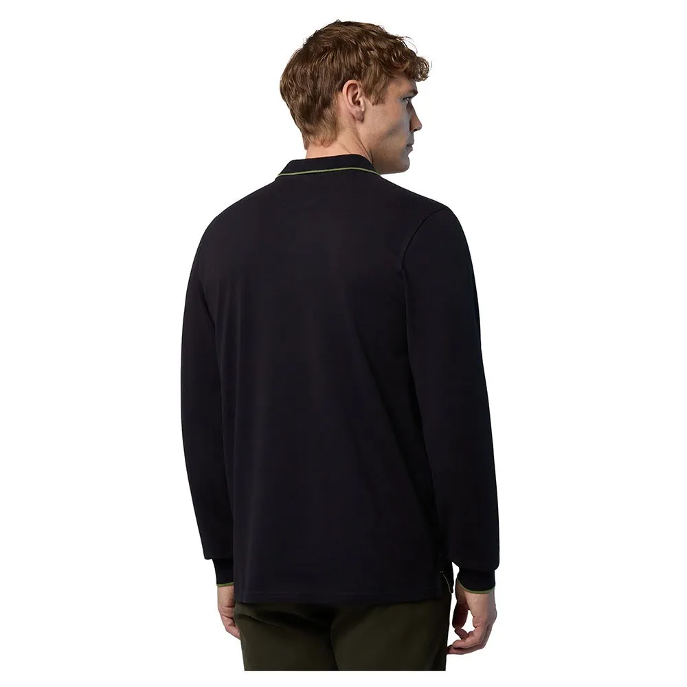 Купить North sails 692454-0999-XL Поло с длинным рукавомным рукавом Basic Черный Black XL 7ft.ru в интернет магазине Семь Футов