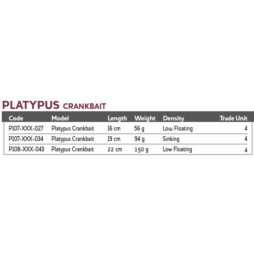 Купить Westin P107-155-034-UNIT Platypus 190 Mm 94g Многоцветный  Official Roach 7ft.ru в интернет магазине Семь Футов