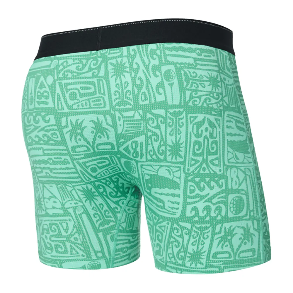 Купить SAXX Underwear SXBB70F-PBG-M трусы-боксёры Quest Quick Dry Mesh Brief Fly Pretty Birdie / Green M 7ft.ru в интернет магазине Семь Футов
