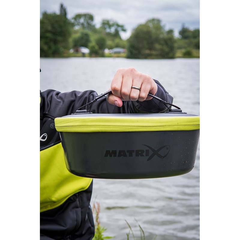 Купить Matrix fishing GBT037 Moulded EVA 7.5L Крышка чаши  Black / Lime 7ft.ru в интернет магазине Семь Футов