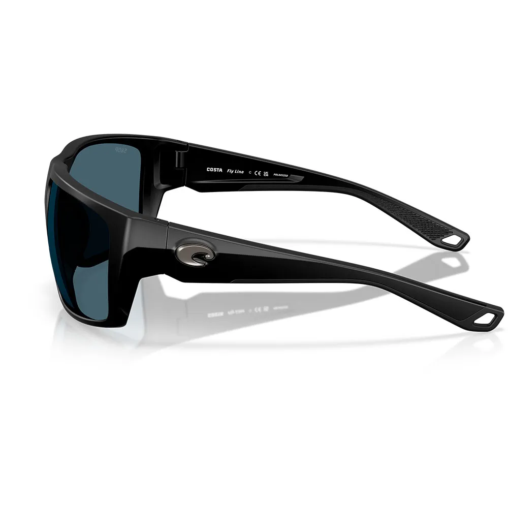 Купить Costa 06s9129-91290864 поляризованные солнцезащитные очки Fly line Matte Black 3 20x10x10 Gray 580P/CAT3 7ft.ru в интернет магазине Семь Футов
