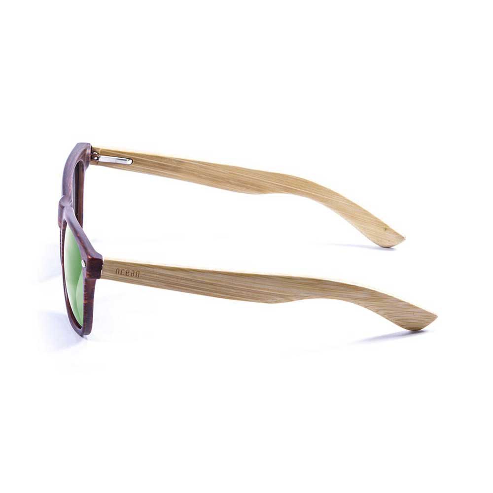 Купить Ocean sunglasses 50002.3 Деревянные поляризованные солнцезащитные очки Beach Brown / Green 7ft.ru в интернет магазине Семь Футов