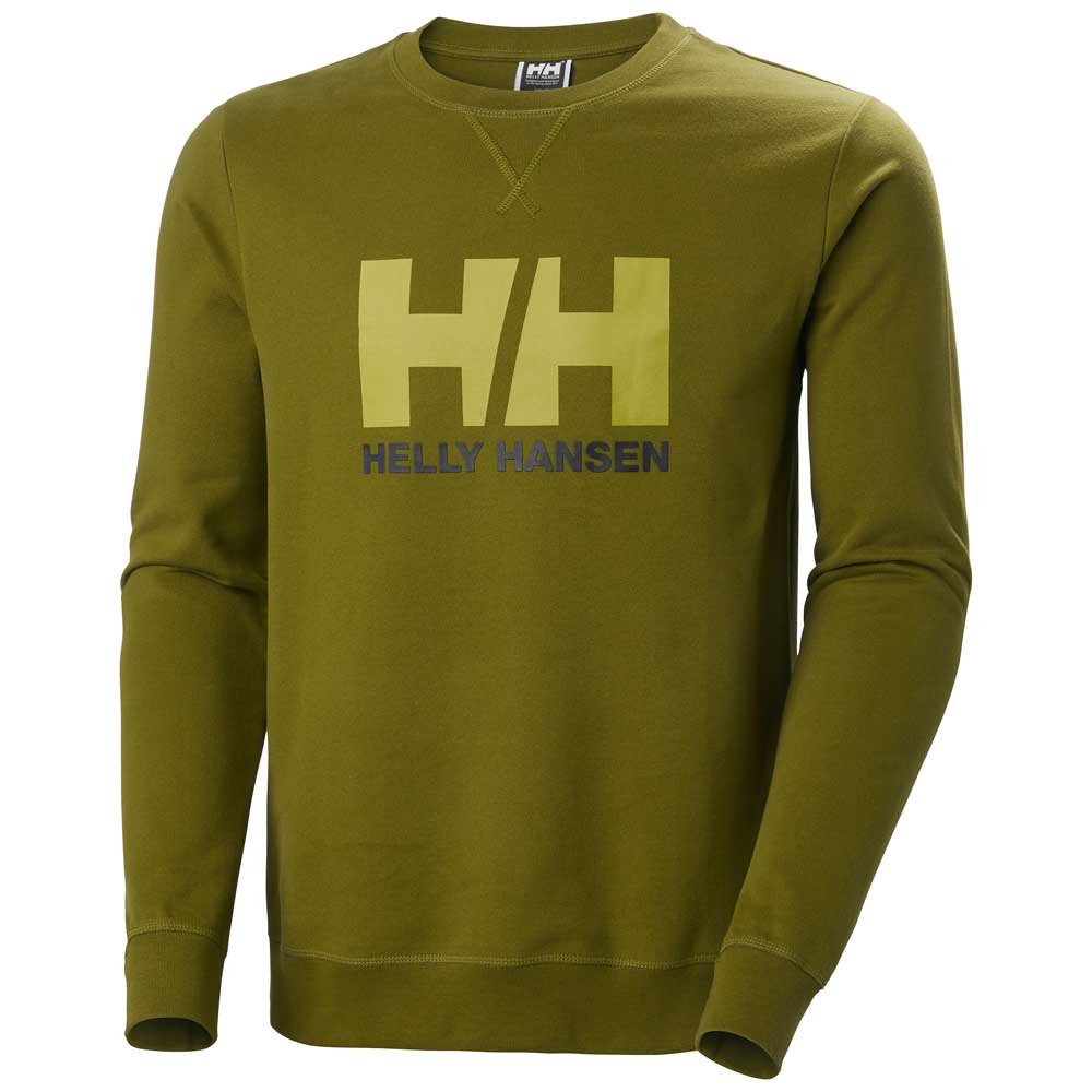 Купить Helly hansen R-19829567-34000_461-L Толстовка Logo отремонтированы Зеленый Olive Green L 7ft.ru в интернет магазине Семь Футов