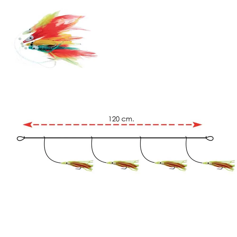Купить Expert predator 20335 Мягкая приманка Filosa Feather 120 cm 50 mm Multicolour 10x7x5 7ft.ru в интернет магазине Семь Футов