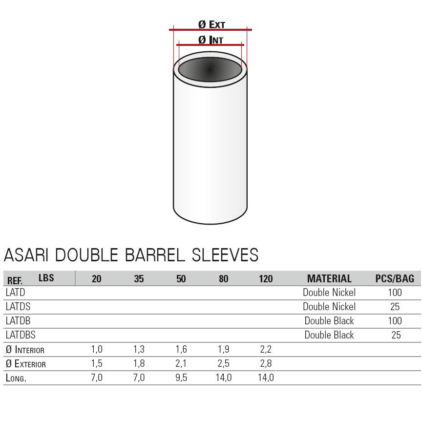 Купить Asari LATUS200 Single Серебристый  Nickel (25 pcs) 200 Lbs 7ft.ru в интернет магазине Семь Футов