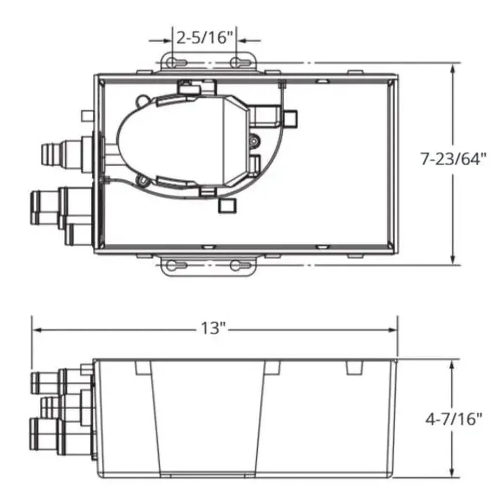 Купить Attwood att-5143-1 Душевая трюмная помпа 800GPH 12V White 30x25x10 7ft.ru в интернет магазине Семь Футов