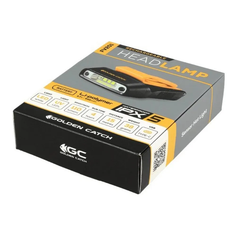Купить Golden catch 8539002 Налобный фонар FV201 Clip Black 20x20x20 110 Lumens 7ft.ru в интернет магазине Семь Футов