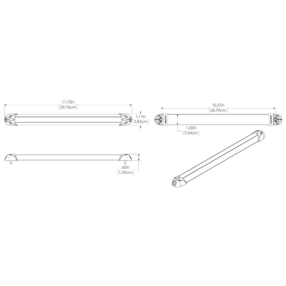 Купить Lumitec 451-101283 трековый светильник 30.4 cm 1.3A RGBW 37x8x5 7ft.ru в интернет магазине Семь Футов