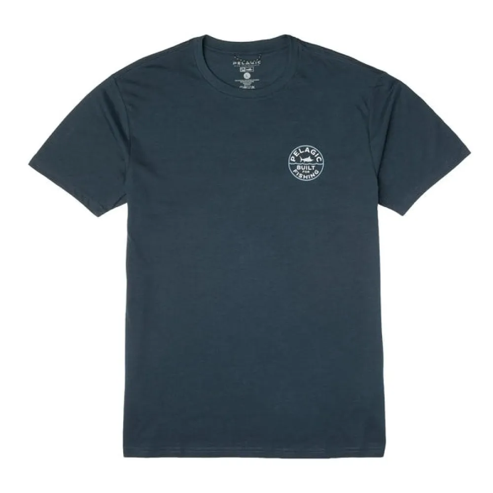 Купить Pelagic 1172261004-hny-s Футболка с коротким рукавом Premium Tri-Blend Built Heather Heather Navy 30x20x5 7ft.ru в интернет магазине Семь Футов