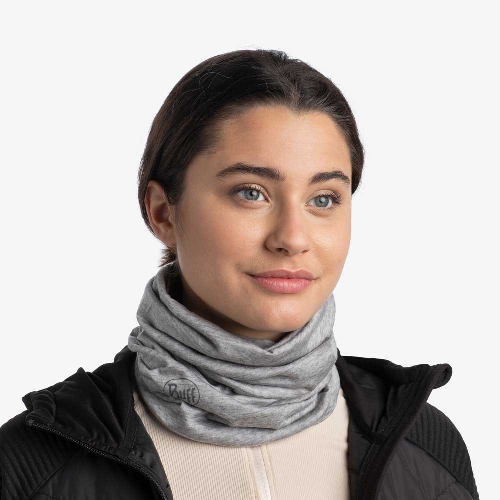 Купить Buff ® 113010.933.10.00 Легкий шарф-хомут из мериносовой шерсти Серый Solid Light Grey 7ft.ru в интернет магазине Семь Футов