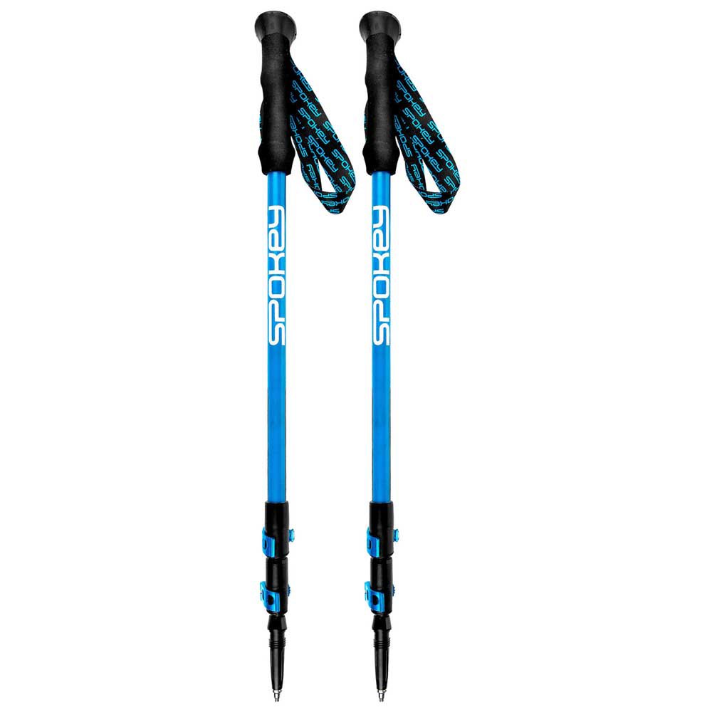 Купить Spokey 927900 Carbon Поляки Голубой  Black / Blue 105-135 cm 7ft.ru в интернет магазине Семь Футов