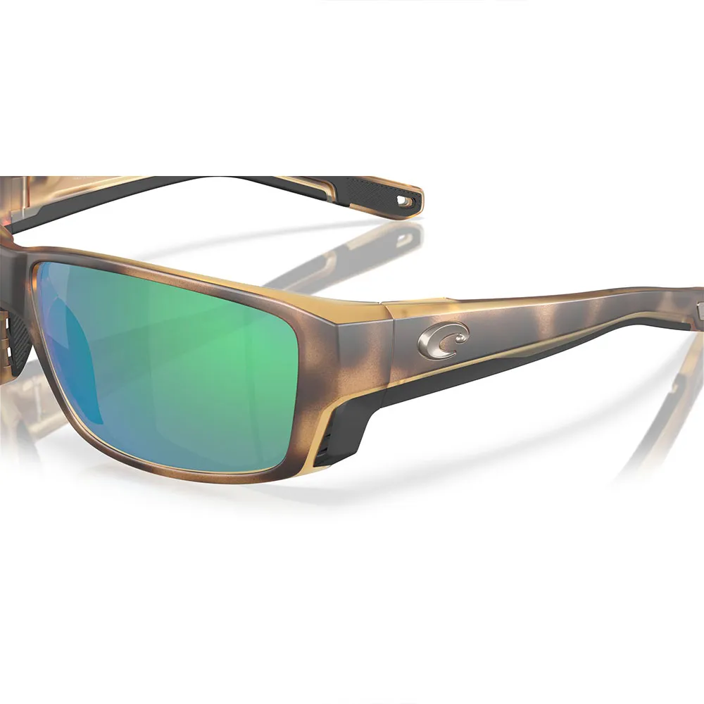 Купить Costa 06S9105-91051560 поляризованные солнцезащитные очки Tuna alley pro Matte Tortoise Green Mirror 580G/CAT3 7ft.ru в интернет магазине Семь Футов