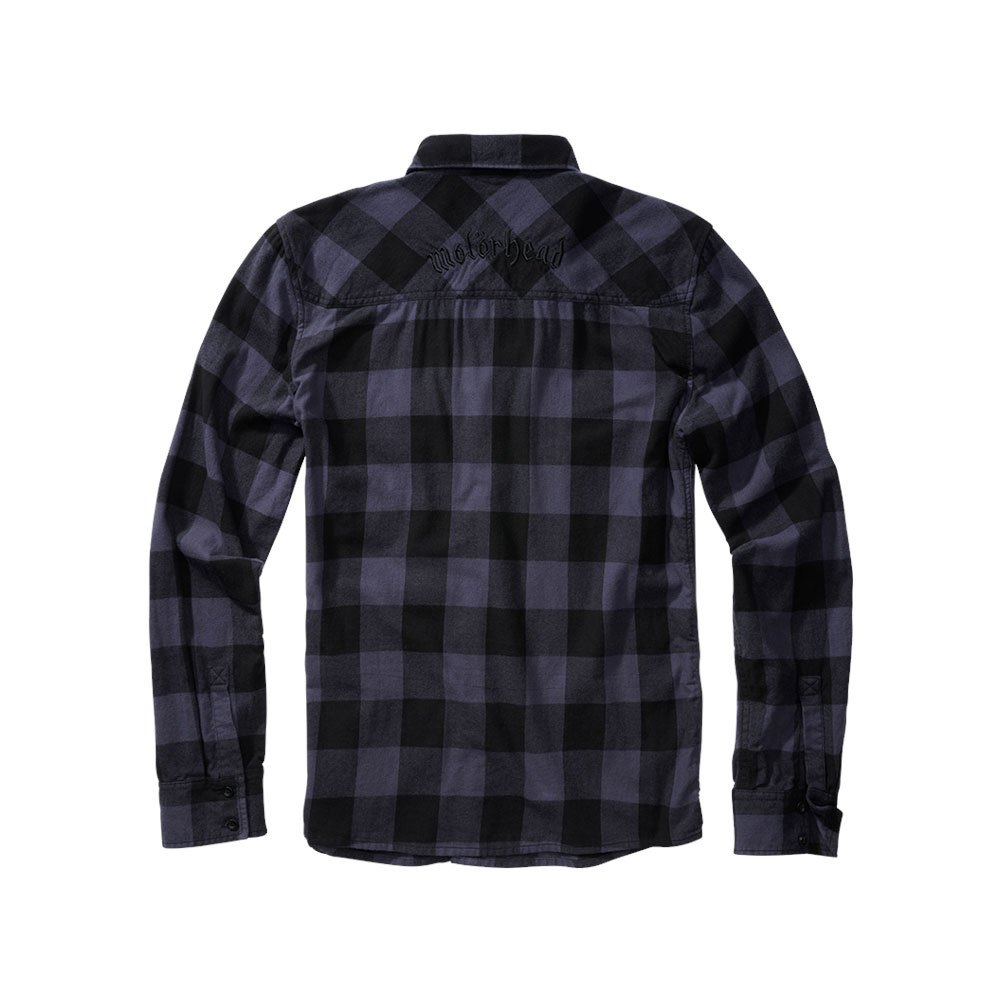 Купить Brandit 61005-28-3XL Рубашка с длинным рукавом Motörhead Серый Black / Grey 3XL 7ft.ru в интернет магазине Семь Футов