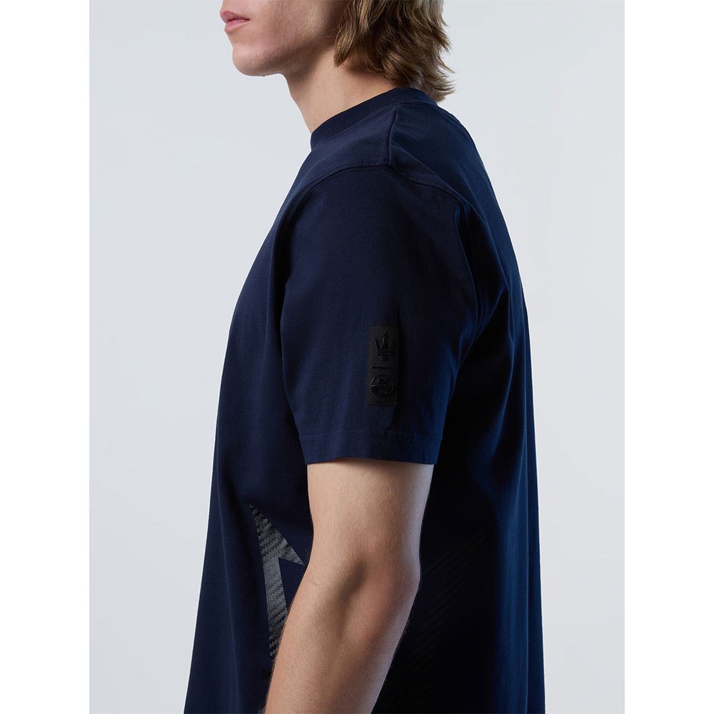 Купить North sails 453016-0802-XXL Футболка с коротким рукавом Logo Medio Tridente Голубой Navy Blue 2XL 7ft.ru в интернет магазине Семь Футов