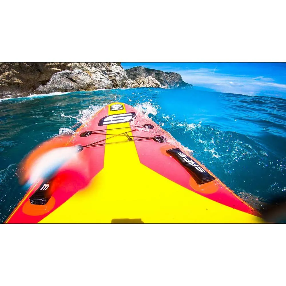 Купить Safe waterman hr100.020 Надувной комплект для падлбординга Trilogy Rescue 10´6´´ Yellow / Red 90x55x23 320 cm 7ft.ru в интернет магазине Семь Футов