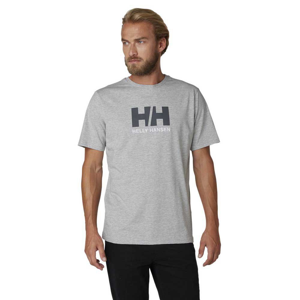 Купить Helly hansen 33979_950-M Футболка с коротким рукавом Logo Серый Grey Melange M 7ft.ru в интернет магазине Семь Футов