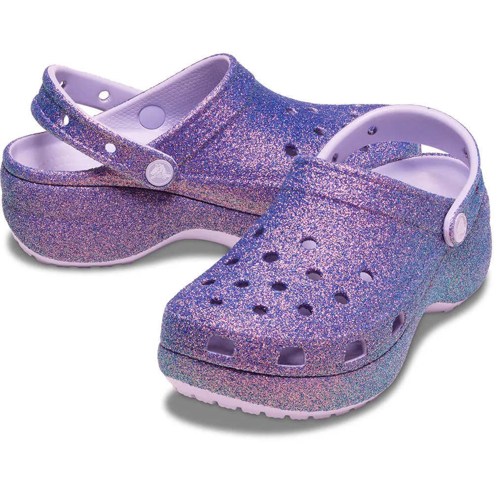 Купить Crocs 211024-5br-w6 Деревянные башмаки Platform Irid Glitter Purple Moon 35x25x15 EU 36 7ft.ru в интернет магазине Семь Футов