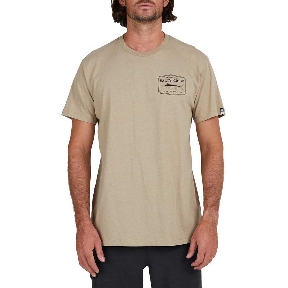 Купить Salty crew 20035086-KHAHEA-XL Футболка с коротким рукавом Stealth Бежевый Khaki Heather XL 7ft.ru в интернет магазине Семь Футов