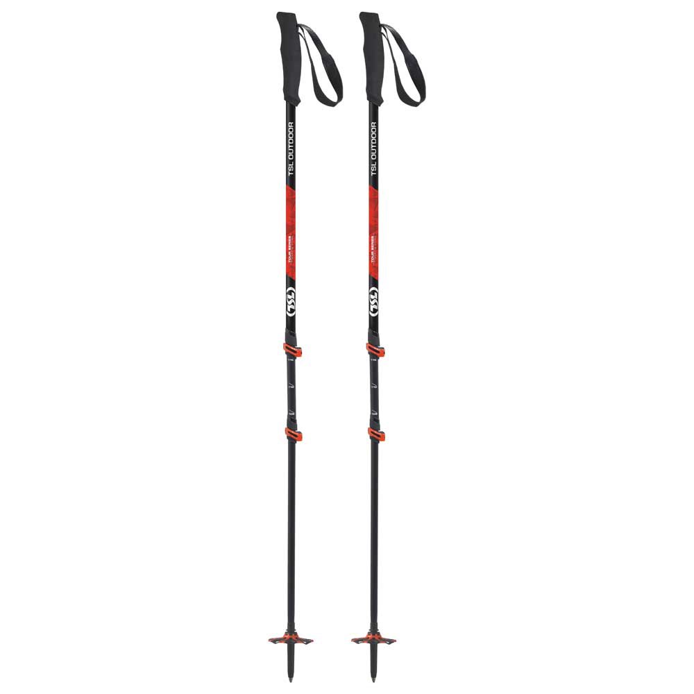 Купить Tsl outdoor PFBTOC3LSW Tour Carbon 3 Light Swing Поляки  Black / Red 72.5-140 cm 7ft.ru в интернет магазине Семь Футов