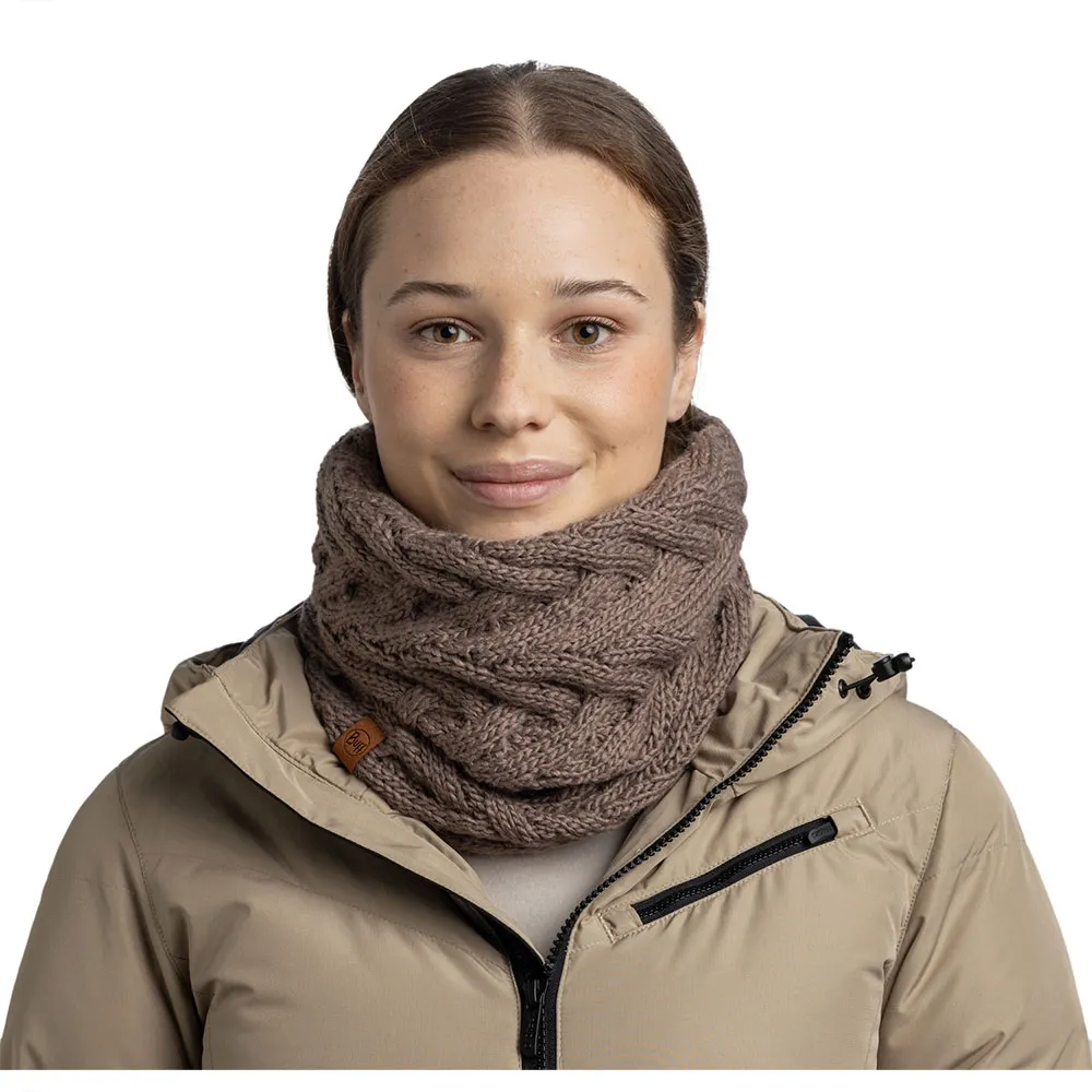 Купить Buff ® 123518.322.10.00 Шарф-хомут Knitted & Fleece Caryn Cobblestone 15x10x5 7ft.ru в интернет магазине Семь Футов