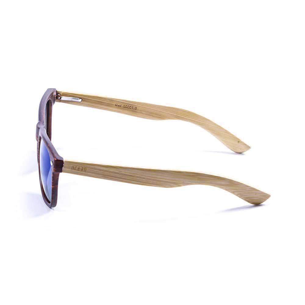 Купить Ocean sunglasses 50001.3 Деревянные поляризованные солнцезащитные очки Beach Brown / Blue 7ft.ru в интернет магазине Семь Футов