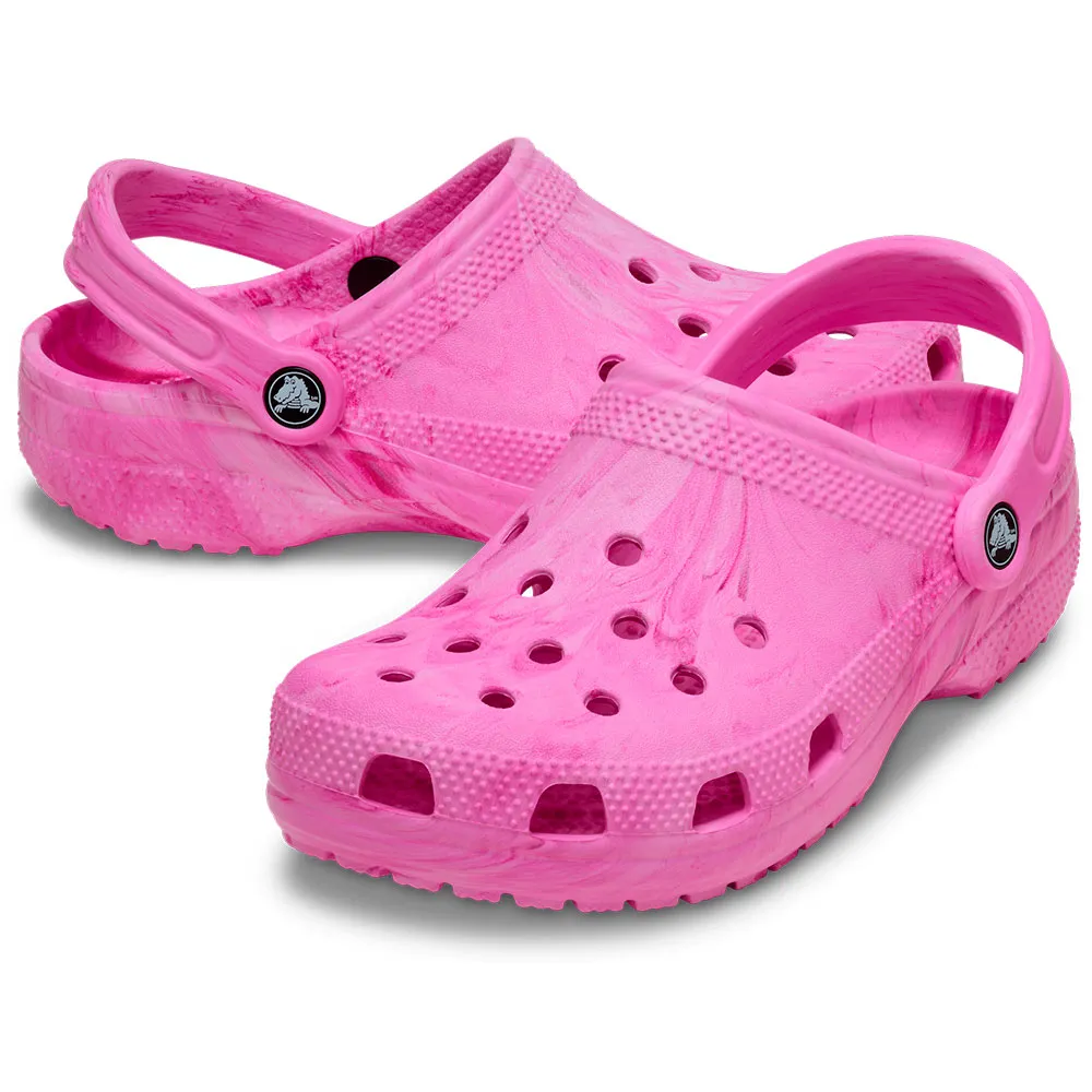Купить Crocs 211583-7av-m5/w7 Деревянные башмаки Classic Watercolor Marbled Pink Swirl 35x25x15 EU 37 7ft.ru в интернет магазине Семь Футов