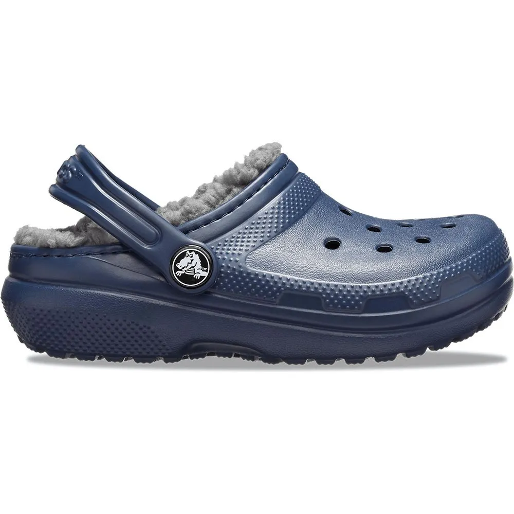 Купить Crocs 207010-459b-j1 Деревянные башмаки Classic Lined Navy / Charcoal 35x25x15 EU 32 7ft.ru в интернет магазине Семь Футов