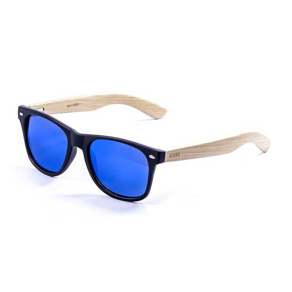Купить Ocean sunglasses 50001.1 Деревянные поляризованные солнцезащитные очки Beach Black / Blue 7ft.ru в интернет магазине Семь Футов