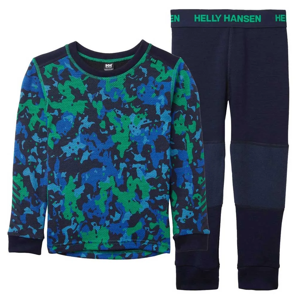 Купить Helly hansen 40525_499-128 Набор базовых слоев Graphic Lifa Merino Green 60x40x40 7-8 Years 7ft.ru в интернет магазине Семь Футов