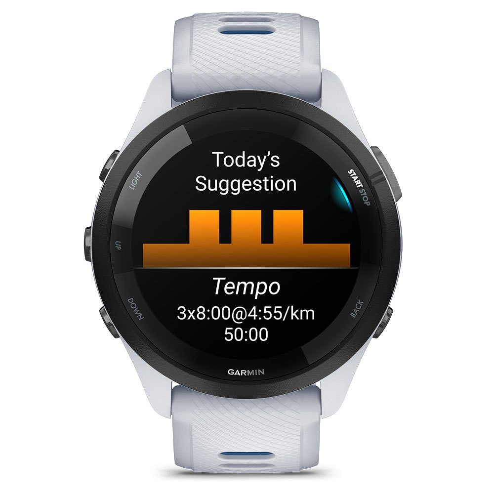 Купить Garmin 010-02810-11 Часы Forerunner 265 Серебристый  White / Blue 7ft.ru в интернет магазине Семь Футов