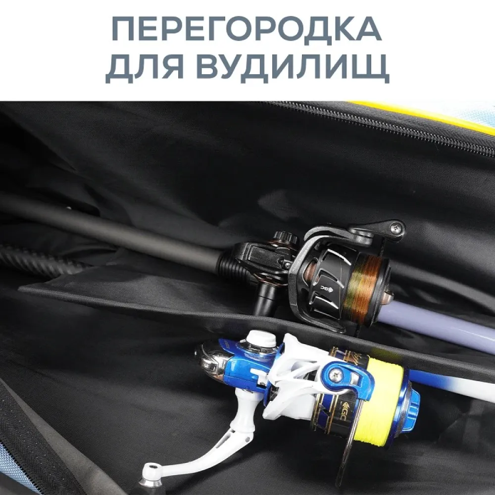 Купить Zeox 7010056 Жесткий чехол для удилища Reel In Blue / Grey / Yellow 137x12x12 135 x 11 x 11 cm 7ft.ru в интернет магазине Семь Футов