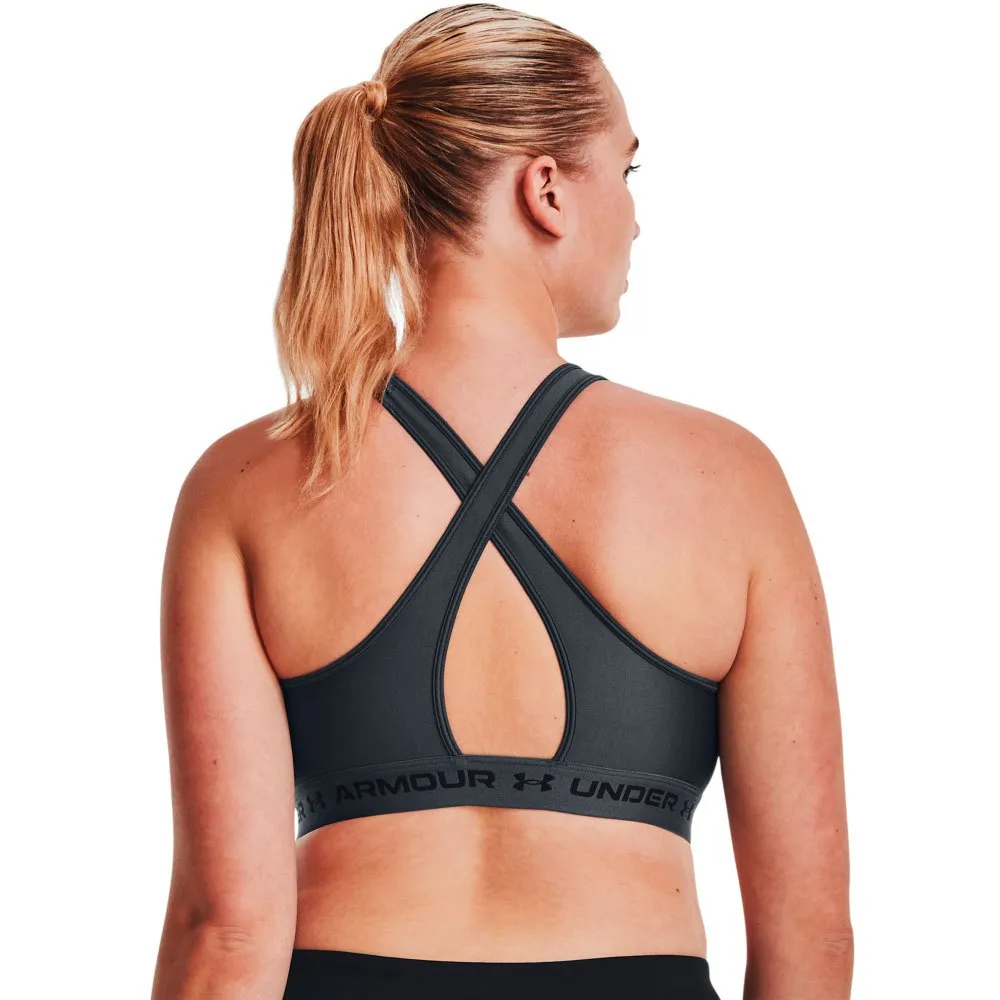 Купить Under armour 1361034-012-xl Спортивный бюстгальтер средней поддержки Crossback Pitch Gray / Pitch Gray / Black 15x15x5 7ft.ru в интернет магазине Семь Футов